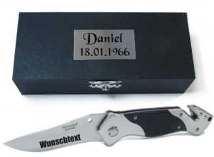 Taschenmesser, Multifunktionsmesser mit Gravur nach Wunsch (im Holzetui) Taschenmesser, Multifunktionsmesser mit Gravur nach Wunsch (im Holzetui)